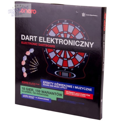 Dart elektroniczny 43 cm czerwony