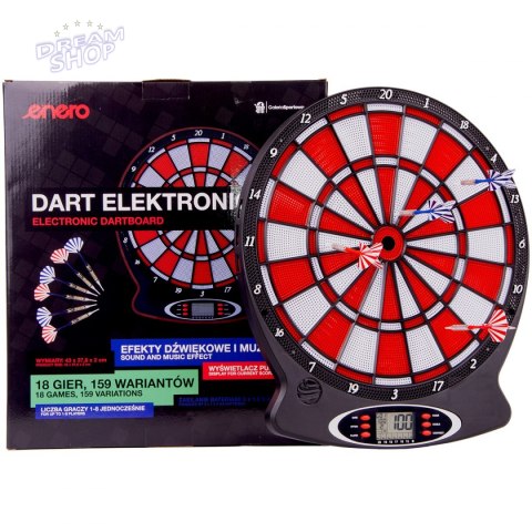 Dart elektroniczny 43 cm czerwony