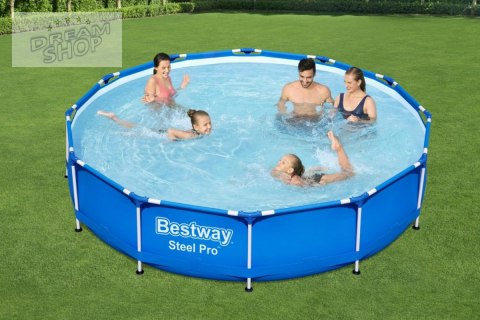 Basen Stelażowy 12FT 366 x 76 cm Steel Pro Pool BESTWAY