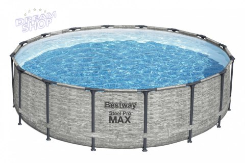 Basen Stelażowy 16FT 488x122cm Steel Pro Max BESTWAY