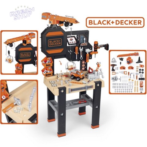 SMOBY Black&Decker Warsztat z dźwigiem + 94 Akcesoria