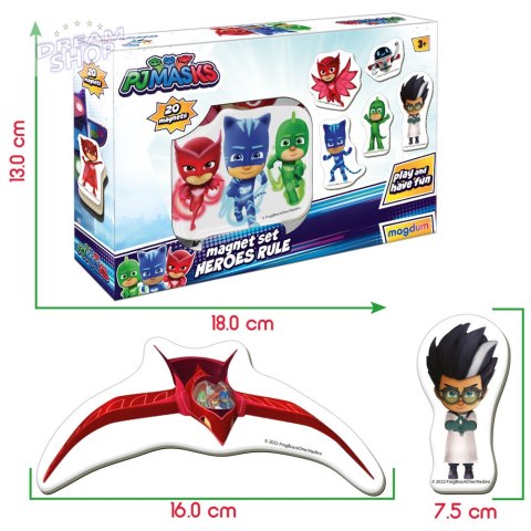 Zestaw Magnesów Pidżamersi Pjmasks ME 5031-32