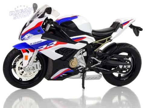 Motocykl Model BMW S1000RR Biały Dźwięki Światła