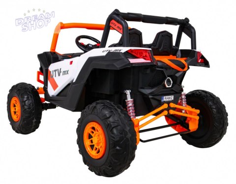 MEGA BUGGY UTV XMX613 POMARAŃCZOWY 24V DUŻA TERENÓWKA 4X60W