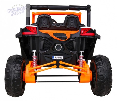 MEGA BUGGY UTV XMX613 POMARAŃCZOWY 24V DUŻA TERENÓWKA 4X60W