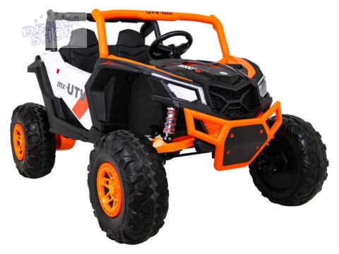 MEGA BUGGY UTV XMX613 POMARAŃCZOWY 24V DUŻA TERENÓWKA 4X60W