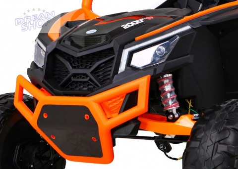 MEGA BUGGY UTV XMX613 POMARAŃCZOWY 24V DUŻA TERENÓWKA 4X60W