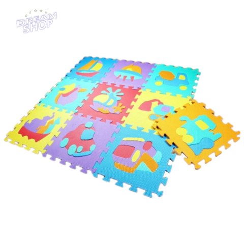 PUZZLE PIANKOWE MATA EVA 10 SZT POJAZDY CB-114