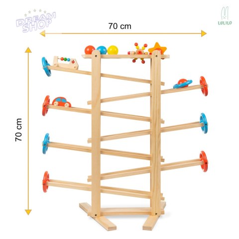 LULILO Tor kulkowy drewniany kulodrom IRI 70cm XXL