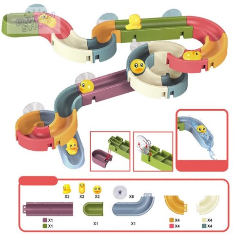 Zabawka do kąpieli tor zjeżdżalnia kaczka 8366-24A