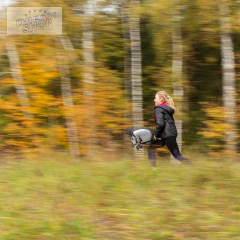 Skippi hobby horse z kantarem czarny koń A3 duży