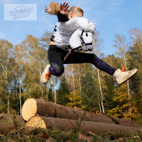 Skippi hobby horse z kantarem wodzami koń A3 duży