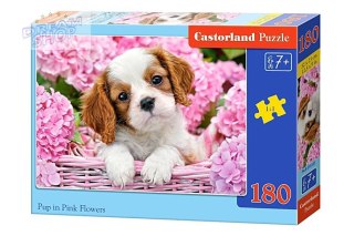 Puzzle 180 el. Pup in Pink Flowers