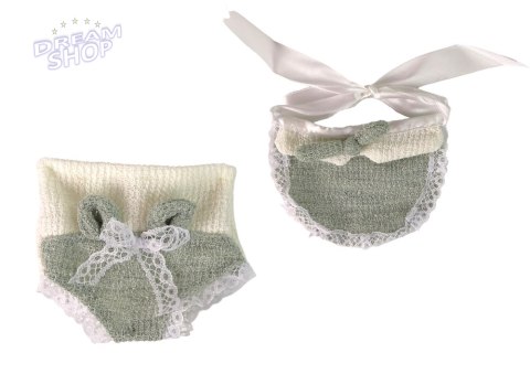 Lalka Słodki Bobas Sweter Czapeczka Zielona 30 cm