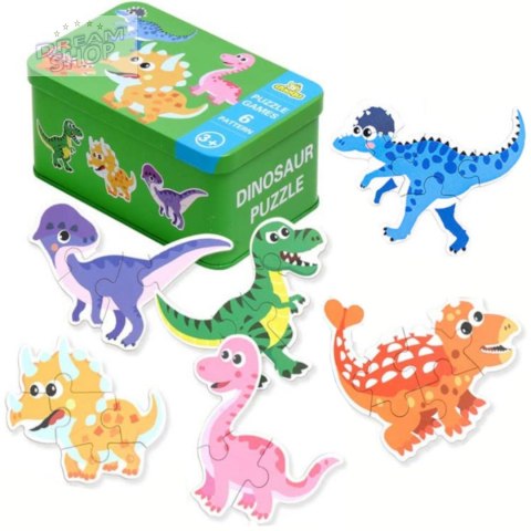 Moje pierwsze puzzle dinozaury puszka 27 szt. 1777