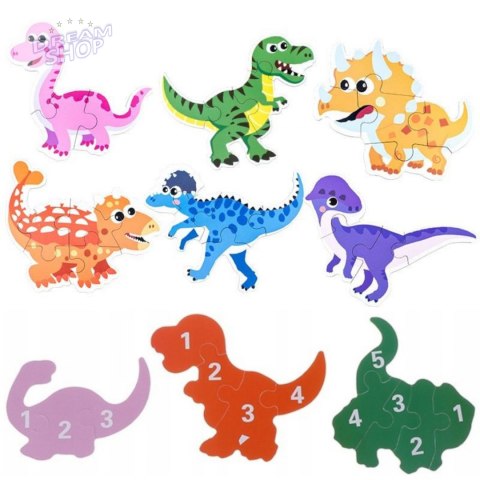 Moje pierwsze puzzle dinozaury puszka 27 szt. 1777