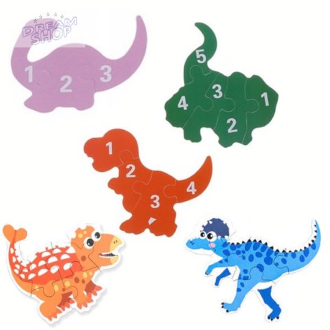 Moje pierwsze puzzle dinozaury puszka 27 szt. 1777