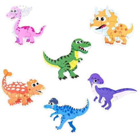 Moje pierwsze puzzle dinozaury puszka 27 szt. 1777