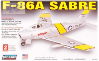 Model Plastikowy Do Sklejania Lindberg (USA) Samolot F-86 A Sabre Jet