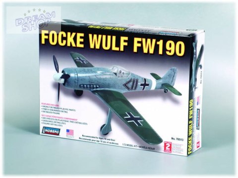 Model Plastikowy Do Sklejania Lindberg (USA) Samolot FW-190 Focke Wulf