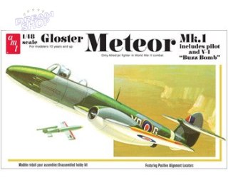 Model plastikowy AMT - Odrzutowiec Gloster Meteor MK-1 Fighter Jet