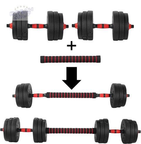 Zestaw 2 hantli ciężarki MAXIMUS 20kg