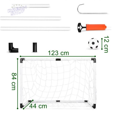 Bramka piłkarska dla dzieci z piłką MINI 123x84x44 cm