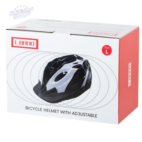 L-BRNO Kask rowerowy regulowany rozmiar L 58-62cm