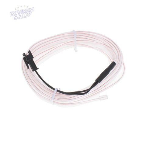 Oświetlenie ambientowe LED do samochodu / auta USB / 12V taśma 3m biała