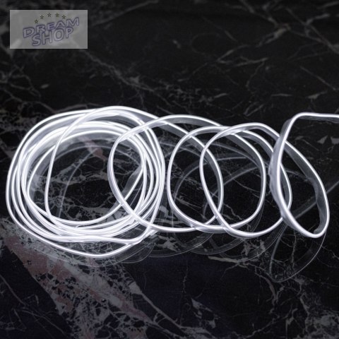 Oświetlenie ambientowe LED do samochodu / auta USB / 12V taśma 3m biała