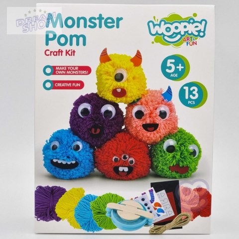 WOOPIE ART&FUN Zestaw Kreatywny Zrób Potworka Monster Pom