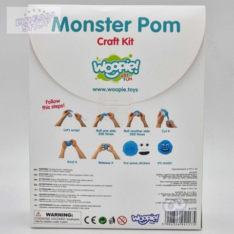 WOOPIE ART&FUN Zestaw Kreatywny Zrób Potworka Monster Pom