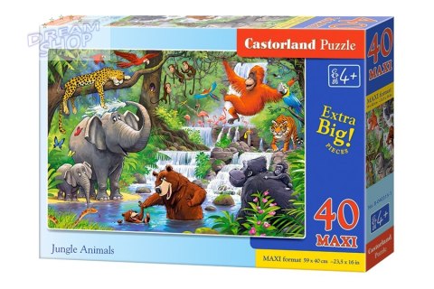 CASTORLAND Puzzle 40el. Maxi Jungle Animals - Zwierzęta z Dżungli