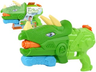 Pistolet Na Wodę Dinosaur Triceratops 1330 ml Zielony Zasięg 8 m