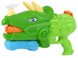 Pistolet Na Wodę Dinosaur Triceratops 1330 ml Zielony Zasięg 8 m