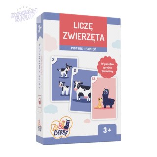 MUDUKO Gra Liczę zwierzęta Piotruś i pamięć karty do gry