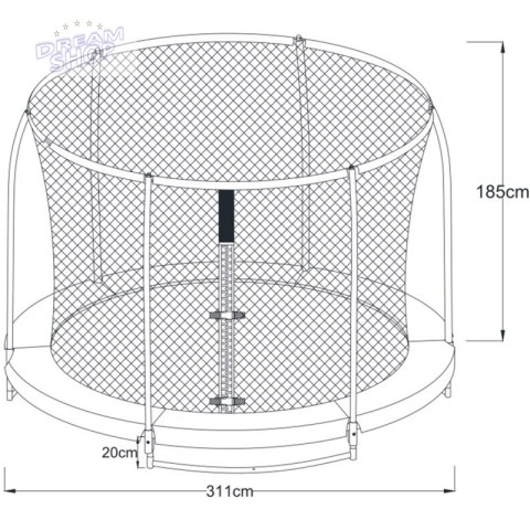 Axi Trampolina Bostonn 305 cm + Siatka