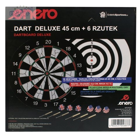 Dart Outdoor kartonowy 45 cm + 6 rzutek Enero