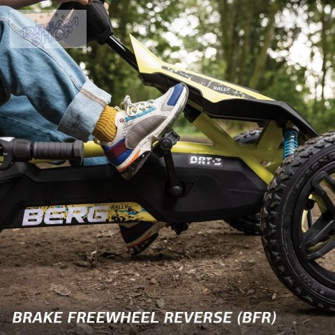 BERG Gokart na Pedały RALLY DRT GREEN BFR 4-12 lat do 60 kg