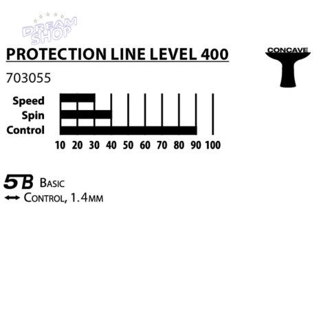 Rakietka do tenisa stołowego Donic Protection Line S400