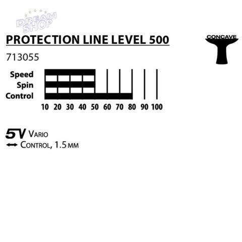 Rakietka do tenisa stołowego Donic Protection line S500