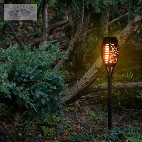 Lampy solarne ogrodowe pochodnie 12LED 4szt.