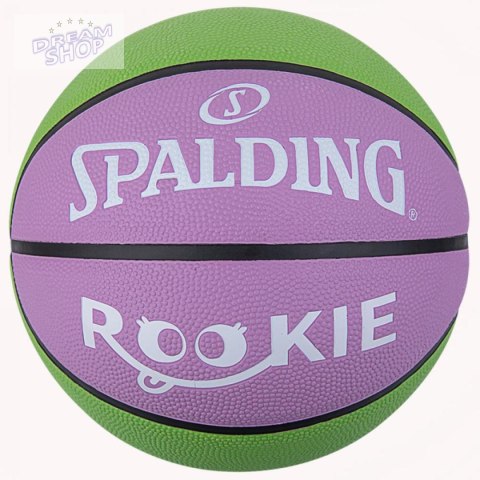 PIŁKA DO KOSZYKÓWKI SPALDING ROOKIE R.5 ZIELONO RÓŻOWA