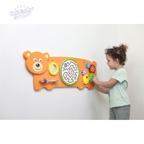 Viga Toys Sensoryczna tablica Manipulacyjna Miś