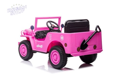 Auto Na Akumulator JH-103 Różowe 4x4 Auto Na Akumulator JH-103 Różowe 4x4