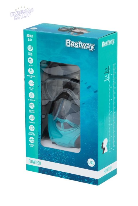 Maska Do nurkowania Pełnotwarzowa Maska ​​Do Snorkelingu L/XL Bestway 24058