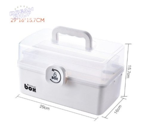 Organizer pojemnik na lekarstwa leki apteczka przechowywania leków 29x16x15cm