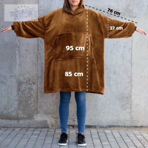 Bluzair Koco Bluza Oversize z Kapturem Toffee 4w1