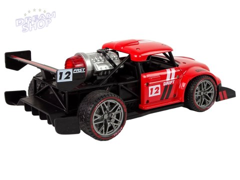 Auto Zdalnie Sterowane Sportowe R/C 1:16 Czerwone Para Wodna