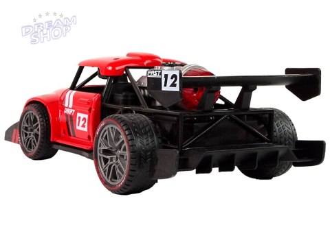 Auto Zdalnie Sterowane Sportowe R/C 1:16 Czerwone Para Wodna